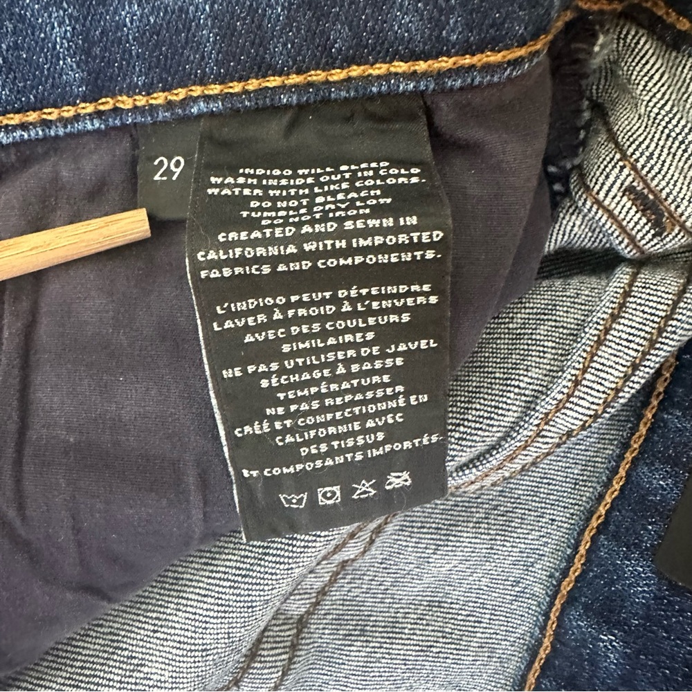 NWT J Brand Sadey Revoke Destruct Mid Rise Crop 29 Slim Straight Jeans - Picture 8 of 15
